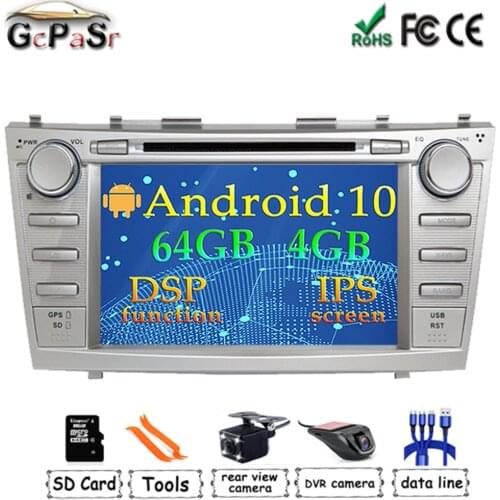 Android 10 Car DVD Multimedia Player for Toyota Camry 2007 2008 2009 2010 WiFi BT GPS Navigation Stereo Radio Carplay DSP IPS