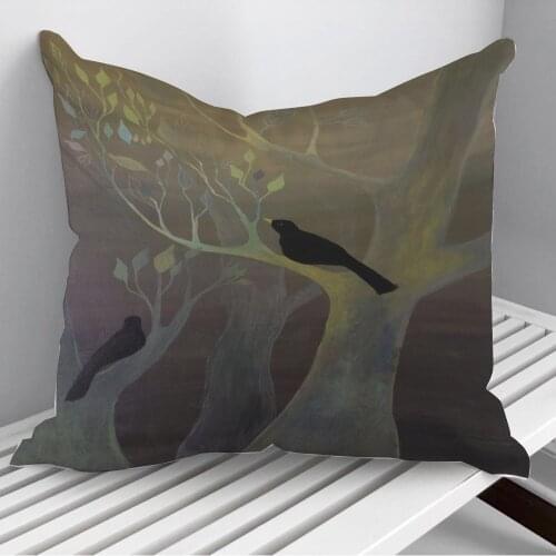 Blackbirds Throw Pillows Cushion Cover On Sofa Home Decor 45*45cm 40*40cm Gift Pillowcase Cojines Dropshipping