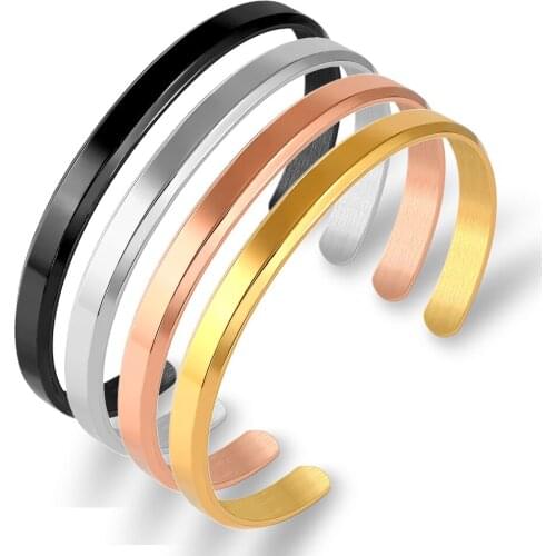 Circle Bar Bracelet Women Charm Bracelets & Bangles Simple Feminina Pulseras Black Gold Trendy Bracelet Watch Jewelry Accessorie