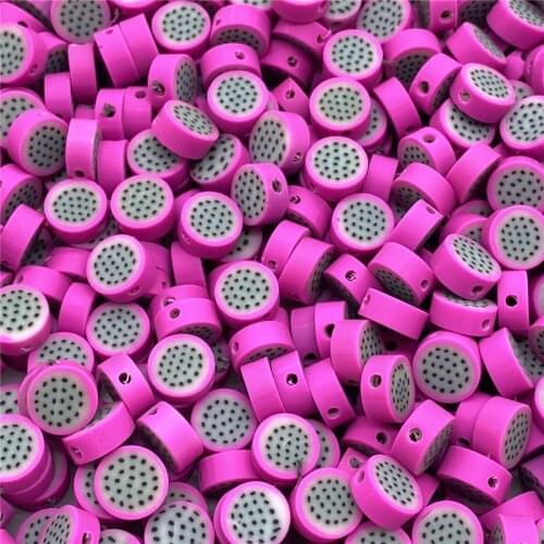 30pcs/lot 10mm Dragon fruit Beads Polymer Clay Beads Polymer Clay Spacer Beads For Jewelry Making DIY Bracelet necklace #10