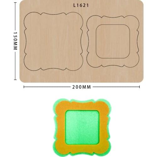 Wood Die Cut Diy Photo Frame Scrapbook Handmade Crafts Making Decor Supplies Dies Template