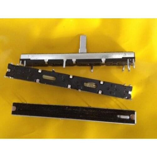 FOR MACKIE Mickey mixer fader imitation A10K 60MM Slide putter stroke double potentiometer Switch Overall length is 75mm