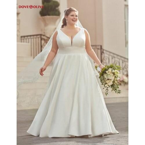 Dove&Olive Satin Wedding Dresses