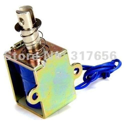 DC 12V Pull Type Open Frame Solenoid Electromagnet ZYE1-1038 5N Holding 10mm ZYE1-1038