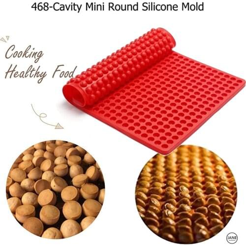468 Cavity Spherical Pets Biscuit Mould Silicone Baking Mats Sheet Dog Pet Treats Pan Baking Biscuit Cookies Treat Mold Bakeware