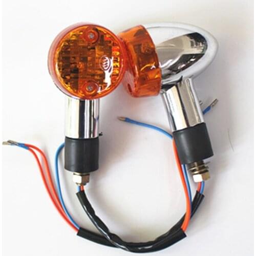 Motorcycle Turn Signals Indicator Amber Chrome ABS Blinker Flash Lamp For Tour Glide Road Glide Road King