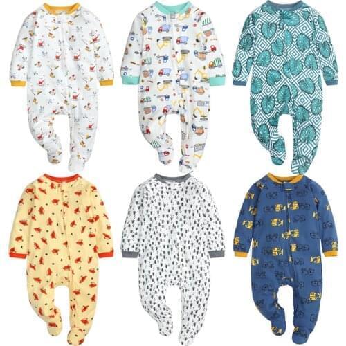 Baby Rompers Autumn Baby Kids Double Zipper Jumpsuit Clothes Rompers Newborn Overalls Outfits Infant Baby Boy Girls Playsuit