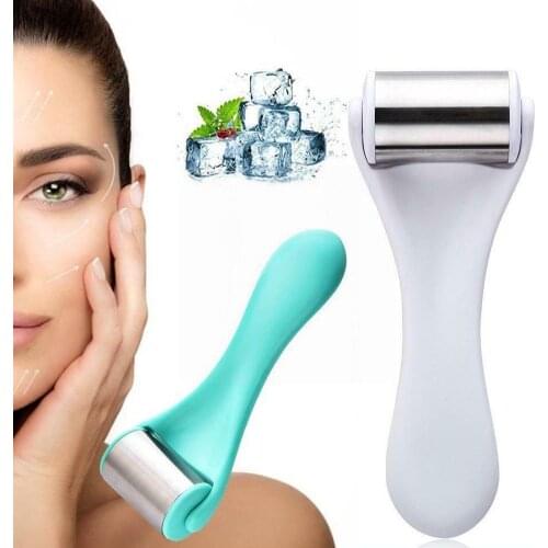 Massage Roller For Face Natural Massager Scraper Ice Tools Beauty Slimming R Steel Thin Set Lift Roller I7R1