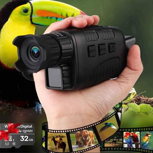 HD Hunting Optics Scop Powerful Monocular Night Vision Outdoor Adventure Observation Tools 4X Zoom Digital Night Visio Telescope