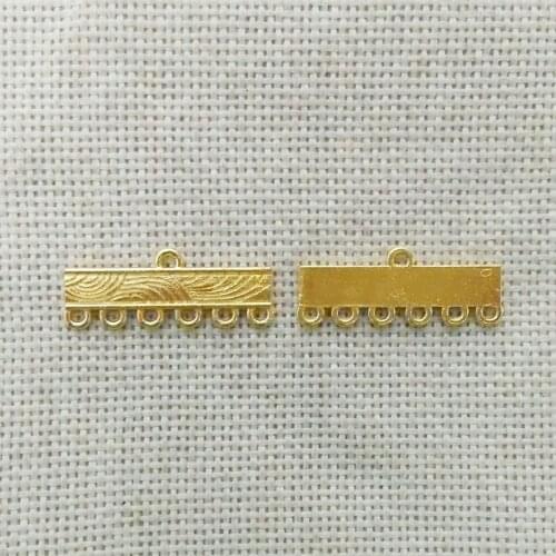 5 ,6 holes beads spacers necklace pendants bails connector strands toggle clasps bracelet pulseras spacer chains multilayers kit