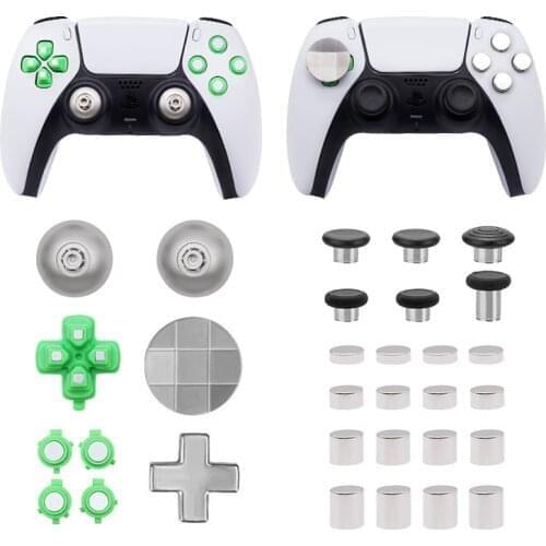 Metal Buttons Set For PS5 DualSense Controller Modification Button Abxy D-pad Increase Button Replacement Game Accessories