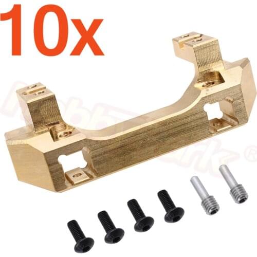 Wholesale 10pcs/lot Heavy Duty Brass Front Bumper w/Servo Mount 94g/pc for Traxxas TRX-4 TRX4 1/10 RC Crawler Car Hop Up Parts