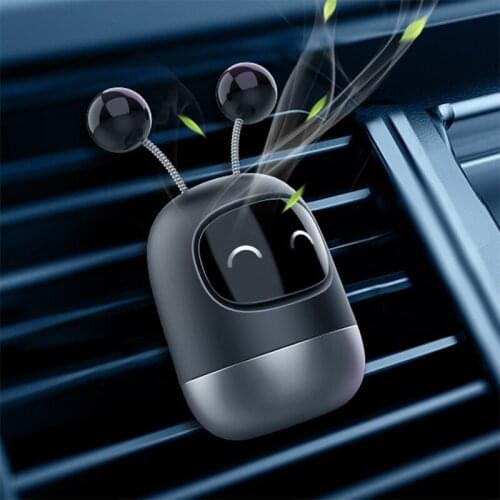 Car Perfume Air Freshener Cute Robot Car Diffuser Solid Aromatherapy Air Vent Freshener for Car Interior Decoration Child Gift