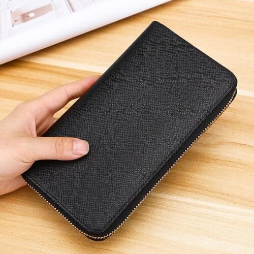 Popular Mens Wallet Organ Card Holder Clamp Europe and America Cross Border Multi-function Mobile Phone ID Clutch Bag