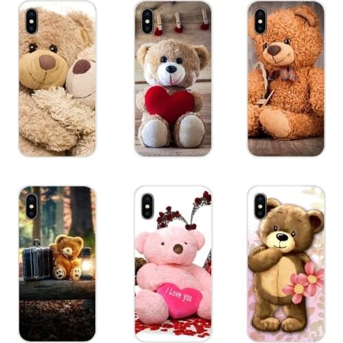 For Xiaomi Redmi Note 6A MI8 Pro S2 A2 Lite Se MIx 1 Max 2 3 For Oneplus 3 6T Teddy Bear I Love You Transparent Soft Shell Cases