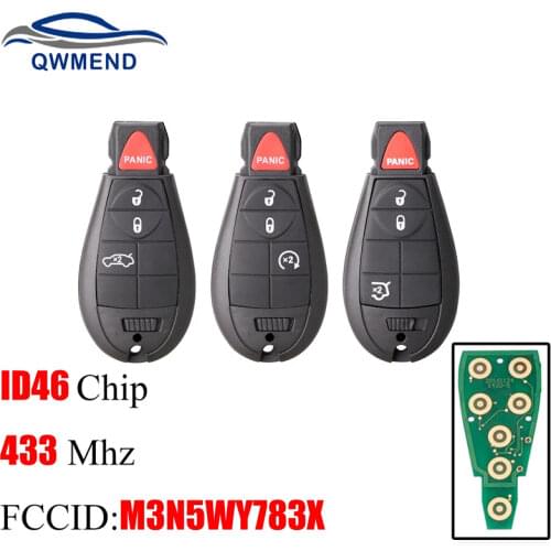 BHKEY 3+1 4Button Smart Remote Key Fob For Chrysler M3N5WY783X IYZ-C01C 433Mhz For Chrysler Jeep Grand Cherokee 2008-2012 keys