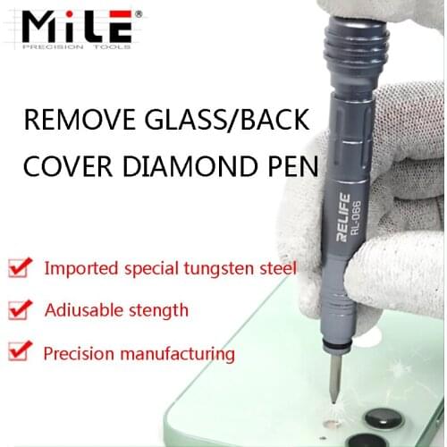 RELIFE RL-066 Glass Breaking Pen for IPhone 11 12 for Huawei Cell Phone Rear Housing Battery Glass Cover Breaker Blasting Tools