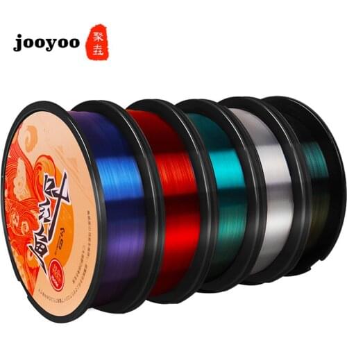 Jooyoo 150M Nylon Fluorocarbon Fishing Line 164 Yards High Strength Large Horsepower Fishing Line Sea Squid Line Carp Fishing