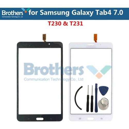 Touch Screen Glass for Samsung GALAXY Tab 4 7.0'' T230 T231 Front Glass Touch Panel for Samsung T231 T230 Panel Replacement AAA