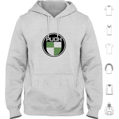 Puch Logo Hoodies Long Sleeve Puch Puch Gift Puch Merchandise Puch Stuff Vintage Scooter Italian Mod Cosa Gp