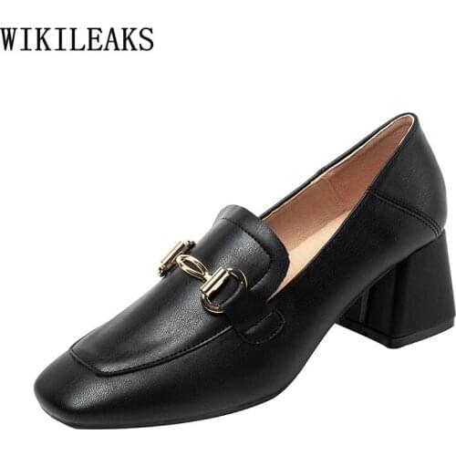 High Heels Women Pumps Women Shoes Square Heel Party Shoes for Women Square Toe Heels Luxury Designer Shoes Zapatos De Mujer