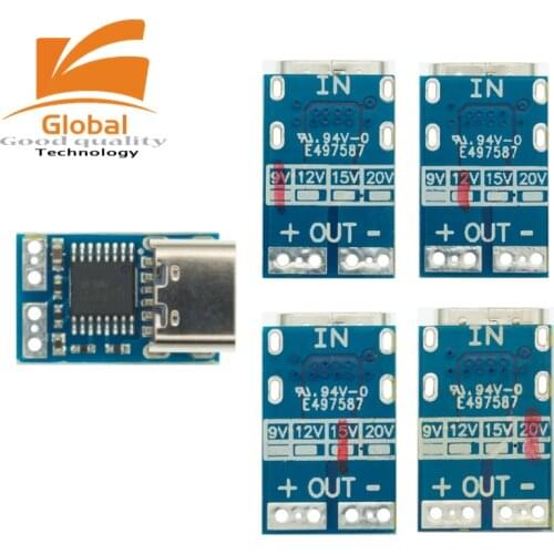 10PCS PDC004-PD PD decoy module ORIGINAL Ip2721 PD23.0 to DC DC trigger extension cable QC4 charger 9V 12V 15V 20V TYPE-C