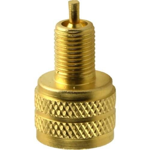1 Pcs External Large Bore Valve Down to Standard Bore Adapter Brass Fits Over .485-26 Valve Cap Thread