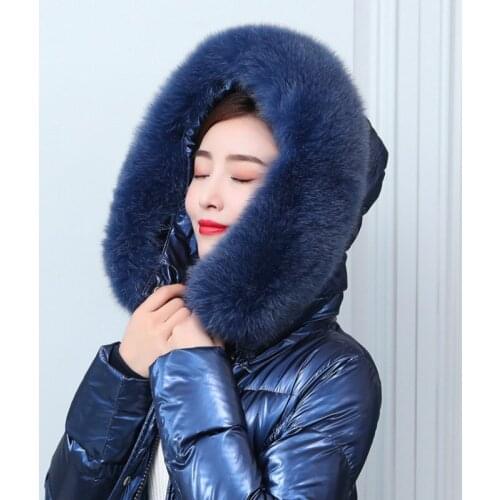 Winter Womens Down Coat Fox Fur Collar Woman Jacket Long Thicken Parkas Women Coats and Jackets Female Clothes 2020 WPY1708