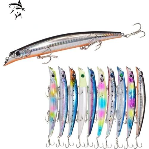 1PC 145mm 18g 3D Colourful Hard Aritificial Bait Wobbler Minnow Crankbait Carp Fishing Lure Tackle Floating Fish Lures Swimbait