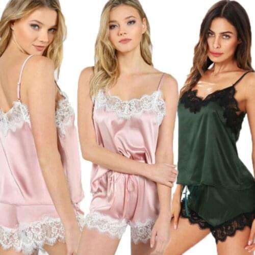 2018 Fashion Lingerie Lace Babydoll Women Camisole V-Neck Underwear Nightwear Sleepwear