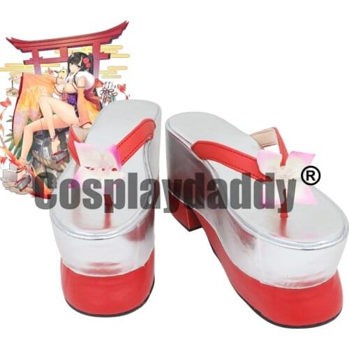 Azur Lane Sakura Empire Ryuuhou Ryuho Firebirds New Year Dance Ver. Game Cosplay Platform Flip Flops Slippers Shoes C006