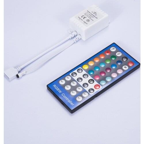 Conntroller 40Key Strip RGBW/RGBWW SMD 5050 LED Strip Light DC 12V- 24V 6A IR Infrared Remote Controller Dimmer 20 Colors