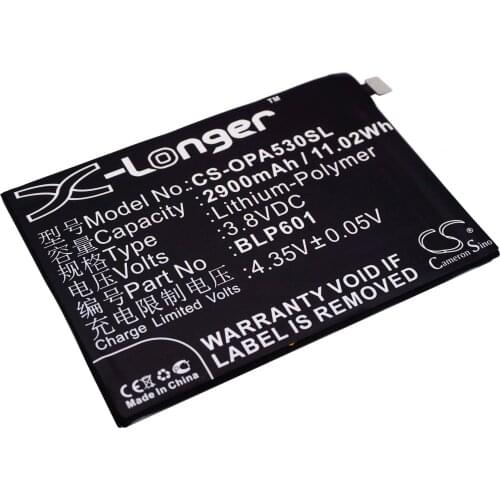 CS 2900mAh/11.02Wh battery for OPPO A1601,A53c,A53f,A53m,A53m Dual SIM TD-LTE,A53s Dual SIM TD-LTE,A53t,A59m,A59s