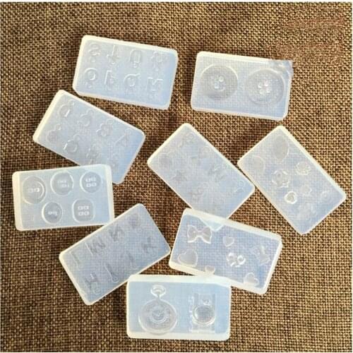 DIY Silicone Earrings Mold Jewelry Pendant Making Clear Silicone Ellipse Earrings Mould Jewelry Tools Handmade