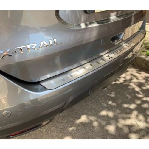 For Nissan X-Trail X Trail T32 2014-2016 Car styling Stainless Steel Rear Bumper Protector Sill Trunk Tread Plate Trim
