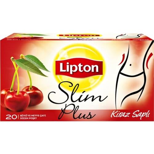 PERFECT DRINK Lipton Glass Bag Herbal And Fruit Tea With Cherry Handle 20pcs FREE SHİPPİNG
