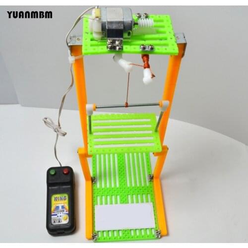 Elevator toy model/line lift/scientific physics experimental Educational toys/DIY technology production/puzzle/baby toys gift