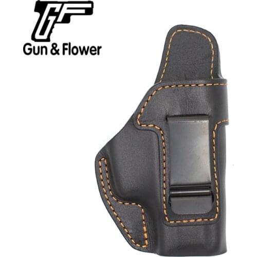Gun&Flower IWB Italy Leather Holster Taurus Millennium G2 PT111 PT132 PT138 PT140 PT145 PT745 G2C Pistol Pouch