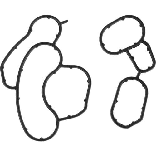 VODOOL 2Pcs/Set Car Engine Oil Filter Housing Gasket Set Oil Cooler Seal Gaskets Kit For BMW E46 E60N E81 E82 E83 520i X1 X3 Z4