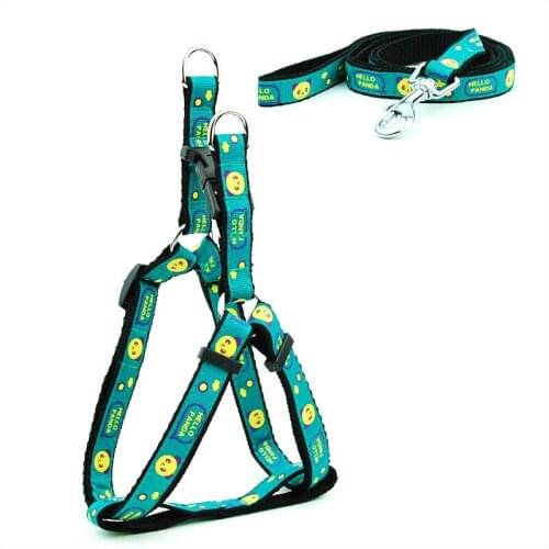Pet Dog Animal Printing Bear Harness and Leash Set Summer Chihuahua Fashion Harness for Small Dog Adjustable Puppy Dog Accessory