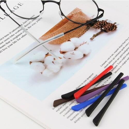 Soft Silicone Anti Slip Eyeglasses Glasses Temple Tips Accessories Square Hole Non-slip Fixed Spectacles Earmuffs Unisex