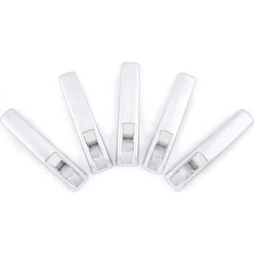 Car Exterior Door Grab Handle Cover Trim for Mercedes Benz G Class W463 G500 G550 G63 2019 2020 Accessories (Silver)