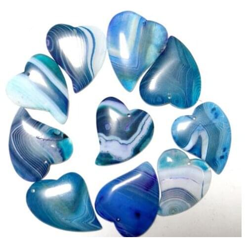 Natural Stone 10Pcs Brazil stripe Agates Water drops Ellipse rectangle Charm geode onyx Pendant DIY Necklace Jewelry Making V50