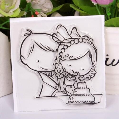 New Cartoon Pattern Stamp And Metal Die Scrapbooking Alphabet Stamp Embossing Craft Silicone Transparent Stampstampons