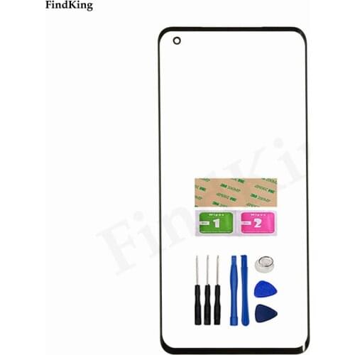 New Front Glass For Vivo X50 X50 Pro Front Outer Glass Lens LCD Outer Glass Touch Screen Without Flex Cable For X50 Pro