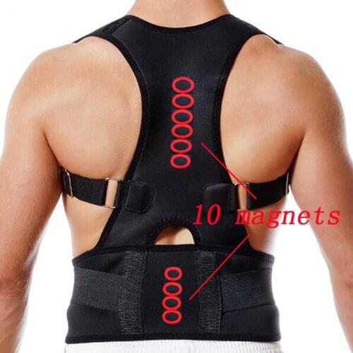 Back Support Belt Adjustable Shoulder Posture Correction Band Humpback Back Shoulder Lumbar Posture Corrector