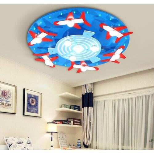 Childrens room LED round male girl blue powder bedroom cartoon eyes Princess kindergarten ceiling lamp LO824