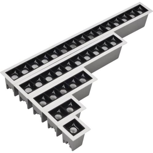 Dimmable Recessed Strip CREE LED Ceiling Lights 2w 4w 6w10W 20W 30W COB LED Down lights AC85~265V LED Strip lamp Indoor Lighting