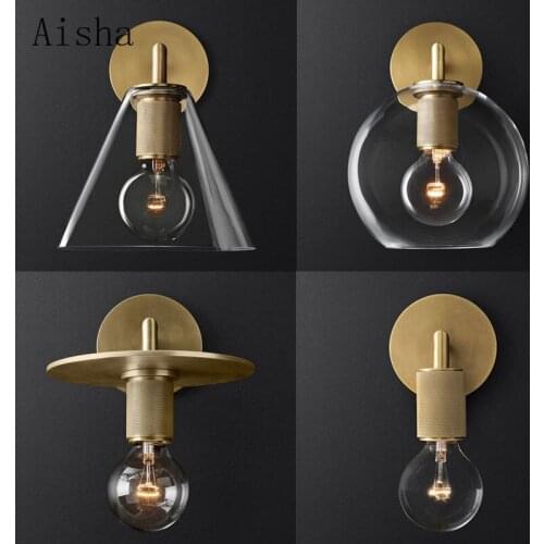 Modern Glass Wall Lamp Luxury Nordic Designer Art Deco Lamp Bedroom Bedside Lamp Living Room Kitchen Decoration Lighting Fixture