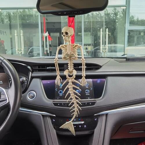 Car Decoration Mermaid Skeleton Spoof Active Human skeleton Model Anatomy Skeleton Medical Learning Halloween Party Decoration